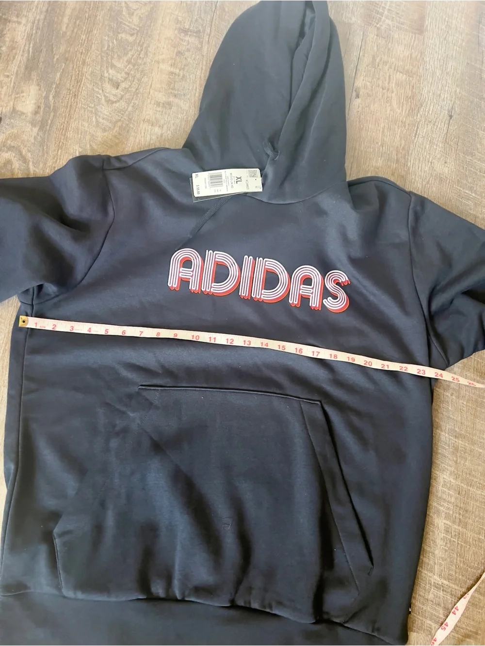 Adidas Men's Fleece Active Hoodie-Size XL‎